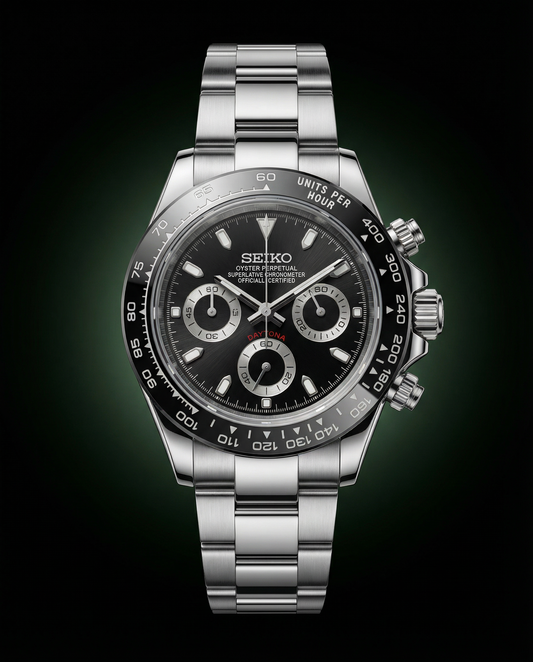 Seiko Black Dial - Chronograph Watch